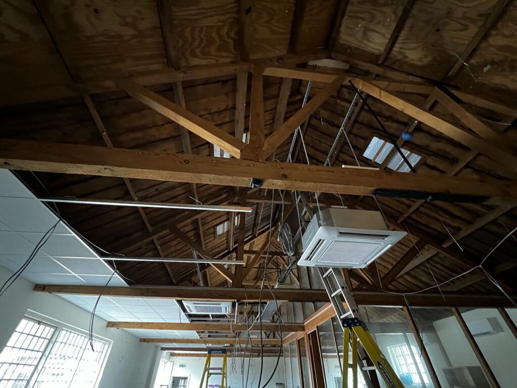 Image shows an air conditioning installation